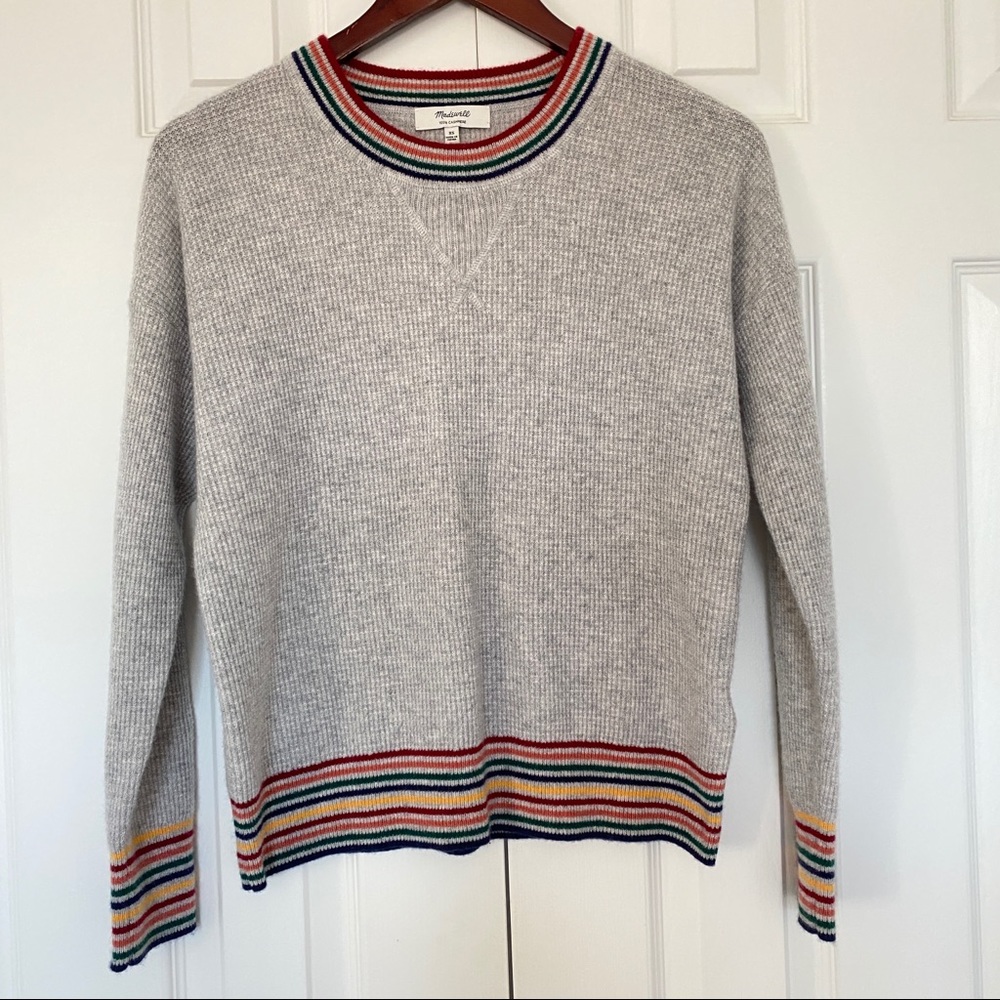 Madewell gray oversized Cashmere Sweater - Picture 4 of 11